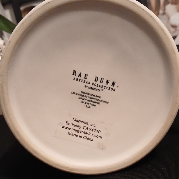 Rae Dunn Cream Coffee Canister with Wooden Scoop NWT - Picture 2 of 10